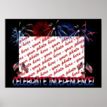 Independence Day Photo Frame Print