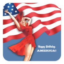 Independence Day Pin-up Stickers