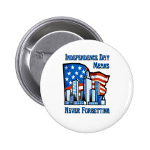 Independence Day Pinback Button