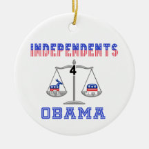 Independents 4 Obama Ornament