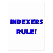 Indexers Rule! Postcards