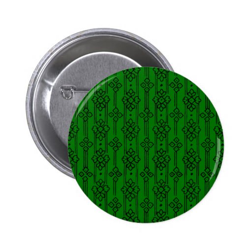 India Block Print Pinback Buttons