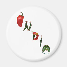 India Chilli Peppers Magnet