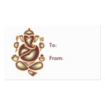 India Elephant Meditation Gift Tag business cards