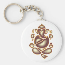 India Elephant Meditation Keychain