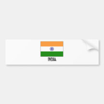 India Flag Bumper Stickers