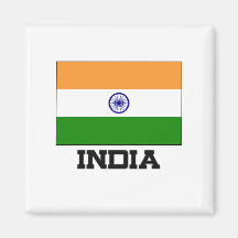 India Flag Fridge Magnet