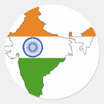 India flag map sticker