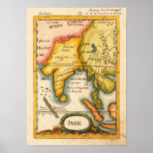 India Mallet, Allain Manesson 1719 Reproduction Posters