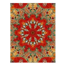 India Tile Mandala Post Cards