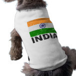 India Vintage Flag pet clothing