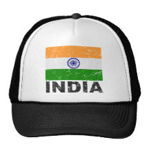 India Vintage Flag Hats