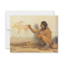 Indian Artist by Eanger Irving Couse Personalized Invite