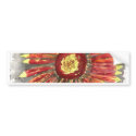 indian blanket wildflower watercolor painting bumper stickers