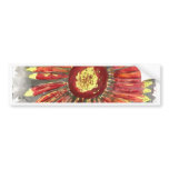 indian blanket wildflower watercolor painting bumper stickers