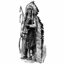 Indian Chief Sculpture Acrylic Cut Out