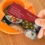 Indian Cuisine Business Card 2-sided business cards