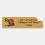 Indian Elephant w/Red Cloth Bumper Stickers