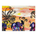 Indian Elephants Postcard