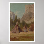 Indian Encampment in Yosemite Valley (1189) posters