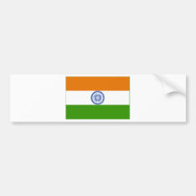 Indian Flag Bumper Stickers