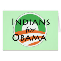 Indian for Obama Greeting Cards