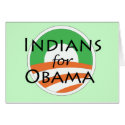 Indian for Obama cards