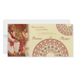 Indian Henna Wedding Thank You Photo Card photo cards