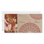 Indian Henna Wedding Thank You Photo Card photo cards