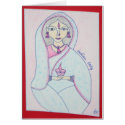 Indian Lady - Lady with a lamp cards