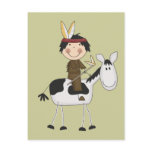 Indian on Horse Tshirts and Gifts postcards