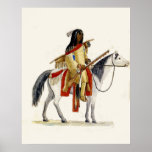 Indian on Horseback Poster