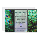 Indian Peacock Wedding Invitation