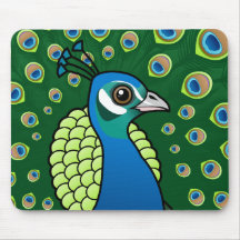 Indian Peafowl Mouse Pads