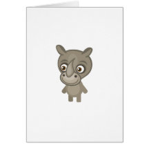 Indian Rhinoceros - My Conservation Park Greeting Card