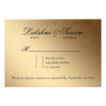 Indian RSVP Wedding Reply Card Damask Baby Pink Personalised Invites