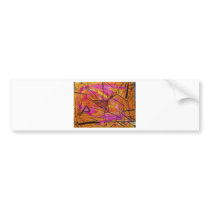 Indian Sunset Watercolor Bumper Sticker
