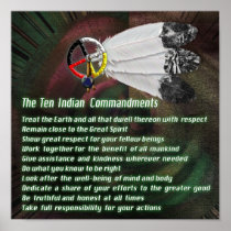 Indian Ten Commandments Poster
