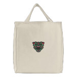 Indian Totem Wild Cat Embroidered Tote embroidered bags
