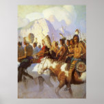 Indian War Party by NC Wyeth posters