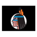 Indian Warrior Head Postcards