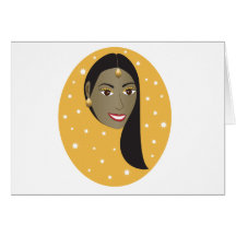 Indian Woman.ai Greeting Card