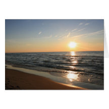 Indiana Dunes Beach Sunset Cards