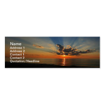Indiana Dunes Sunset Business Cards