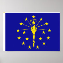 Indiana Flag Posters