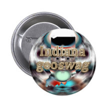 Indiana Geoswag Swags Geocaching Gifts Treasure Pinback Button