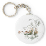 Indiana Green Tree Keychain