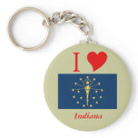 Indiana State Flag keychains