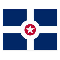 Indianapolis City Flag postcards