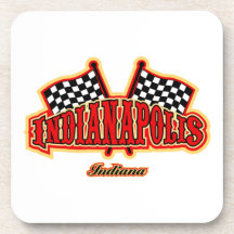Indianapolis Flagged Beverage Coaster